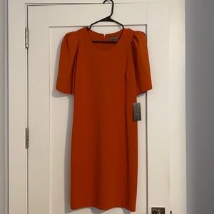 Sharagano New York dress. Never worn w/ Tag. Has shoulder pads. Size 8.